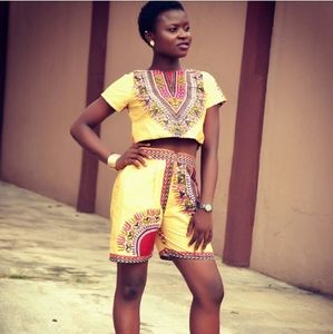 Dashiki Crop top and short